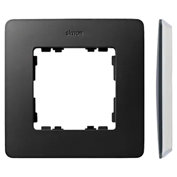 Rámeček 1 násobný, Simon 82 Detail Air 8200610-038, grafitová / bílá