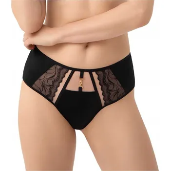 Kalhotky GORSENIA Dámské KALHOTKY střihu BRAZILSKÉ KALHOTKY LATIKA K977 M ČERNÁ