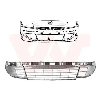 Karosérie Větrací mřížka, nárazník VAN WEZEL 4380590