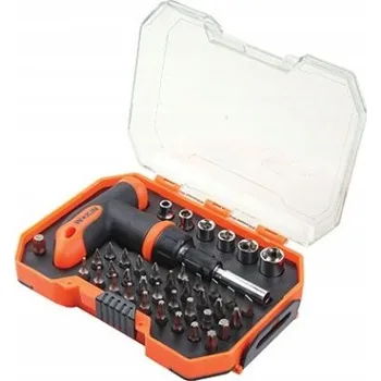 Šroubovák Sada šroubováků s ráčnou WOKIN, 41 dílů, s T rukojetí