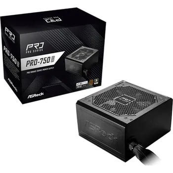 Počítačový zdroj ASROCK zdroj PRO-750B, 750W, 80Plus Bronze, 120 mm, ATX 3.1