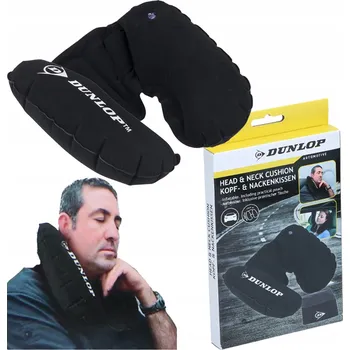 Cestovní polštářek Nafukovací opěrka hlavy Dunlop