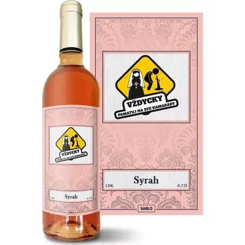 Víno Sablio Růžové víno Vždycky pamatuj na svoje kamarády: 0,75 l