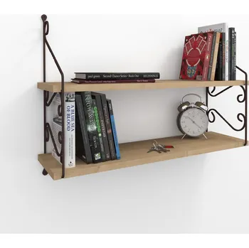 police Seramoni 2'li nástěnná police, dub