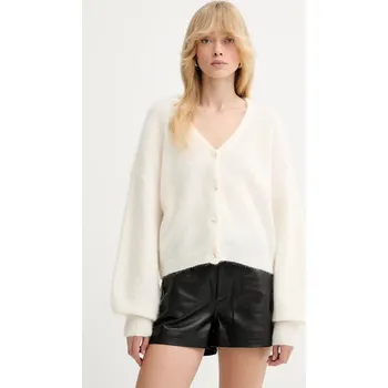 Dámský svetr Vlněný kardigan Gestuz 10910789 béžová 01X, vel. XL