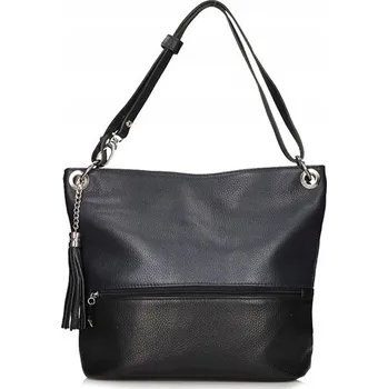 Kabelka Toscanio kabelka z pravé kůže černá