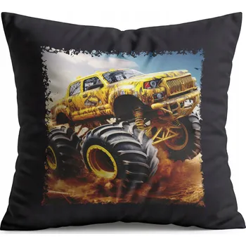 Polštář POLŠTÁŘ ČERNÝ DÁREK - AUTO MONSTER TRUCK