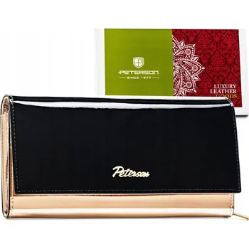 Peněženka Peterson dámská peněženka z pravé kůže, černá