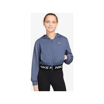 Dívčí oblečení Nike Pro Fleece Big Kids (Girls) Dri-FIT Full-Zip Hoodie L