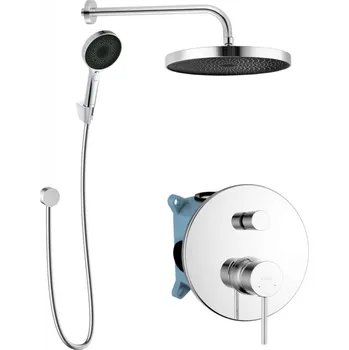 Sprchový set Kielle - Oudee Sprchový set s baterií pod omítku, pro 2 spotřebiče, s příslušenstvím a tělesem, chrom 20602SP20