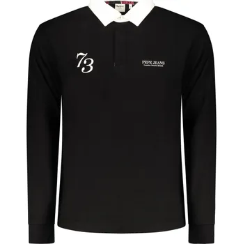 Pánské oblečení Černé pánské polokošile s dlouhým rukávem Pepe Jeans Other 3499896