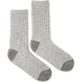 Dámské ponožky Vlněné ponožky Vlnáč Melír žebro šedé M (39-42)