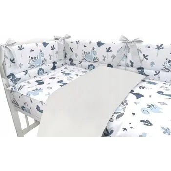 Povlečení COSING 4-dílná sada povlečení - DINO GRANÁTOVÁ