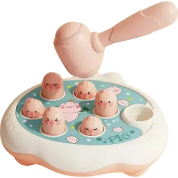 Hračka pro nejmenší Dětská vzdělávací úderová hra 16 x 18 x 6 cm Prasátko Interaktivní hračka s kladivem Rozvoj motoriky a soustředění Zábavný dárek pro děti