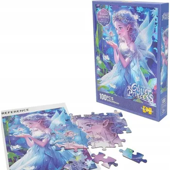 Puzzle Askato Puzzle 100 dílků se třpytkami Puzzle 100 dílků Princezna Elfka Puzzle