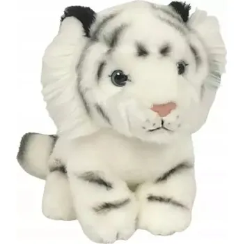 plyšák Plyšová Hračka Tygr bílý sedící DUBI - 19 Cm