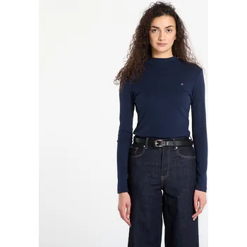 Tričko Tommy Hilfiger Slim Cody Mock-Neck Ls Dark Night Navy XS