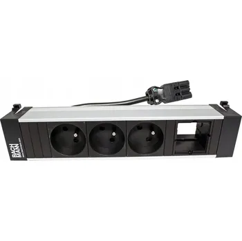 Elektrická zásuvka Elektrická Zásuvka s kabelem Bachmann, stříbrná