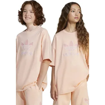 Chlapecké oblečení Dětské bavlněné tričko adidas Originals JC9116 oranžová 32X, vel. 152