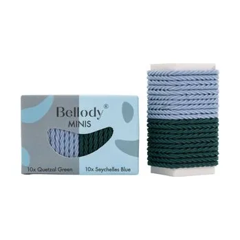 Bellody Minis tenká mini gumička do vlasů 20 ks, Green & Blue