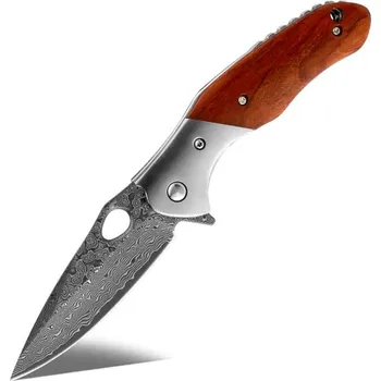 kapesní nůž Zavírací nůž z damaškové oceli VG10 SaKuRo Mori