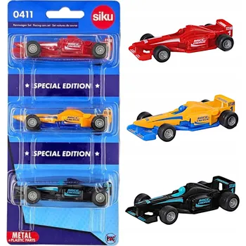 autíčko S0411 SIKU ZÁVODNÍ AUTA 3 KUSY V SADĚ