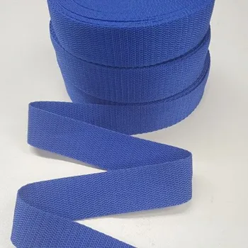 Galanterie Popruh lemovací 30 mm modrý, galanterie, metráž