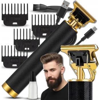 Strojek na vlasy STŘÍHACÍ STROJEK NA VLASY ZASTŘIHOVAČ VOUSŮ HOLICÍ STROJEK 4 NÁSTAVCE