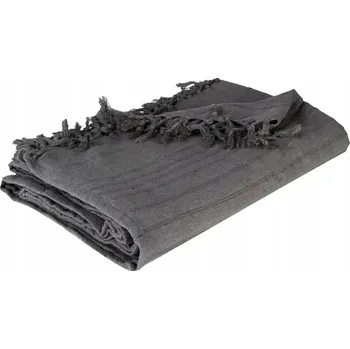 Přehoz na lůžko Přehoz na postel Atmosphera bavlna 160 cm x 220 cm šedý