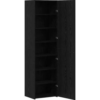 Příborník do zásuvky Vysoká skříň Černý dub 50 x 42,5 x 185 cm Materiál: dřevotříska