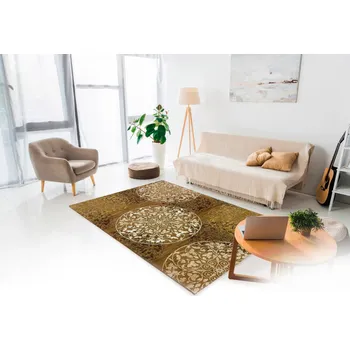 ORIENTAL WEAVERS Kusový koberec ZOYA 128/Q01N BARVA: Žlutá, ROZMĚR: 80x165 cm