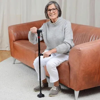 Čtyřbodová vycházková hůl se světlem a alarmem