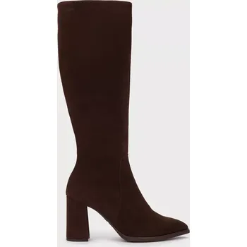 Dámské kozačky WONDERS dámské kozačky semišové hnědé