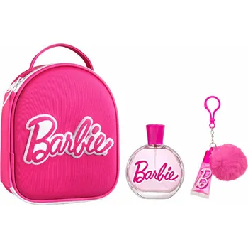 Unisex parfém Dětské parfémy Barbie Dárková sada EDT 100 ml, lesk na rty s přívěškem a batoh