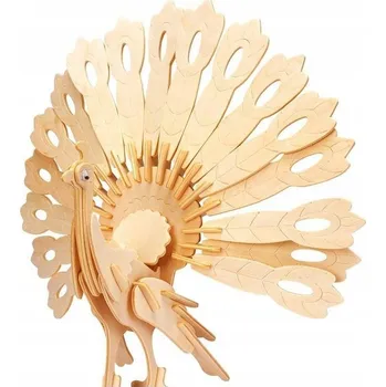 Dřevěná hračka Dřevěný hlavolam Gepetto. Páv G3