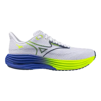 Pánská běžecká obuv MIZUNO Wave Rider 29 Men White/Estate Blue/Lightning Ye 8 UK - 8 UK - 42 EUR - 27 cm
