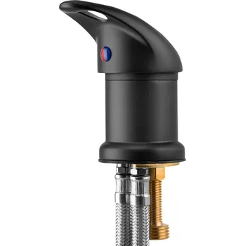 Vodovodní baterie Gabbiano náhradní směšovací baterie pro mycí boxy černá 78 cm