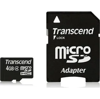 Paměťová karta Paměťová karta SDHC Transcend 4 GB