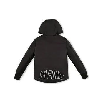 PHILIPP PLEIN Vatovaná bunda 30369 Černá Basic Fit 12