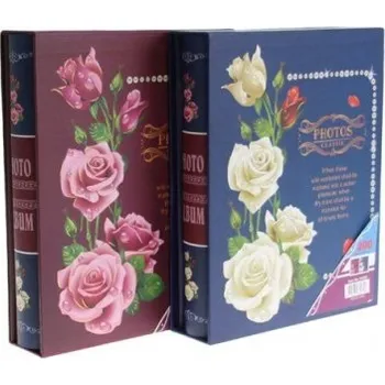 Fotoalbum růžičky na 200 fotografií, modrá