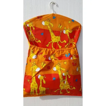 školní kapsář Dětský kapsář na ramínku ŽIRAFA LADA, oranžová