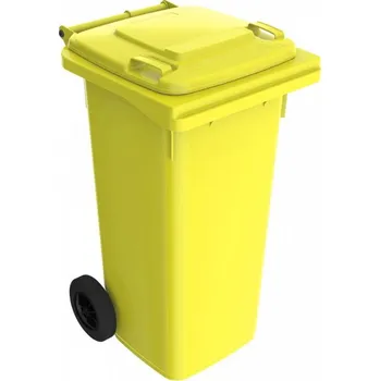 Popelnice Plastová popelnice ŽLUTÁ, 120 litrů