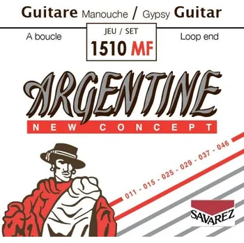 Struna pro kytaru a smyčcový nástroj Sada strun pro akustickou kytaru Savarez 1510MF Argentine Gypsy Loop End