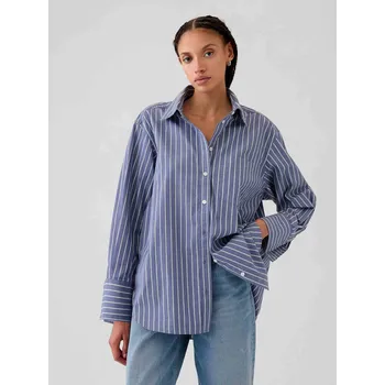 Dámská košile Dámská popelínová oversize košile big shirt GAP XS