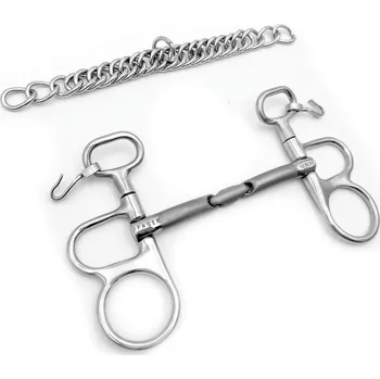 Udidlo pro koně Udidlo pákové dvakrát lomené Butterfly Lucas Fager 9,5 cm