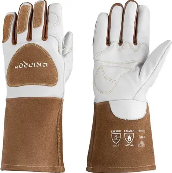 Pracovní rukavice Svářečské rukavice pro přesnou práci vyztužené podšívkou, Dnipro-M