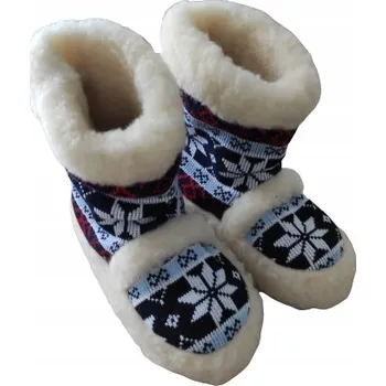 Dámská obuv Zimní pantofle Domácí Granátové Pantofle Bamboše Pantofle Teplé Vlněné 36
