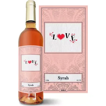 Víno Sablio Růžové víno Love: 0,75 l