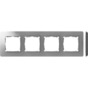 Bodové svítidlo Rámeček 4 násobný, Simon 82 Detail Air 8200640-293, hliníková / černá