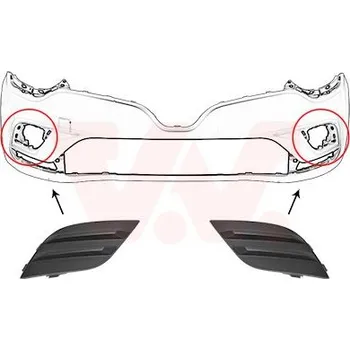 Nárazník Větrací mřížka, nárazník VAN WEZEL 4420597